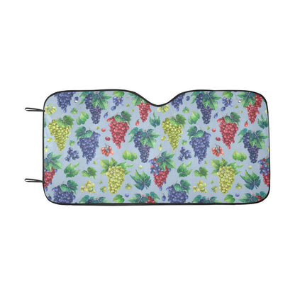 Grape Pattern Print Design GP06 Car Sun Shade-JorJune
