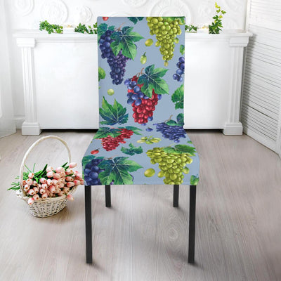 Grape Pattern Print Design GP06 Dining Chair Slipcover-JORJUNE.COM