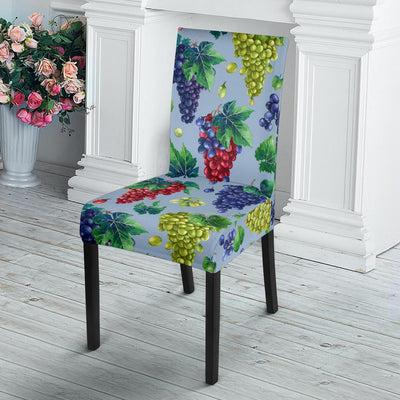 Grape Pattern Print Design GP06 Dining Chair Slipcover-JORJUNE.COM