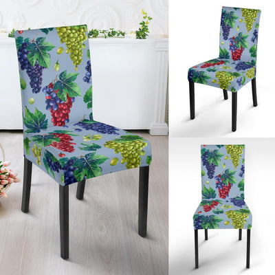 Grape Pattern Print Design GP06 Dining Chair Slipcover-JORJUNE.COM