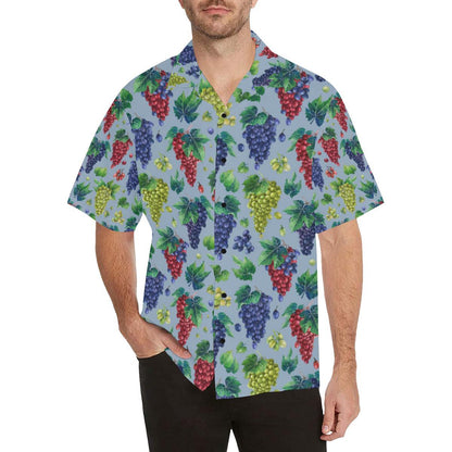 Grape Pattern Print Design GP06 Men Hawaiian Shirt-JorJune