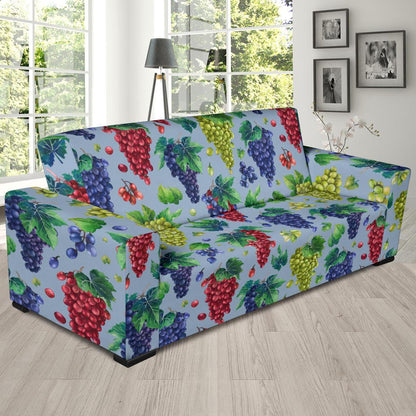 Grape Pattern Print Design GP06 Sofa Slipcover-JORJUNE.COM