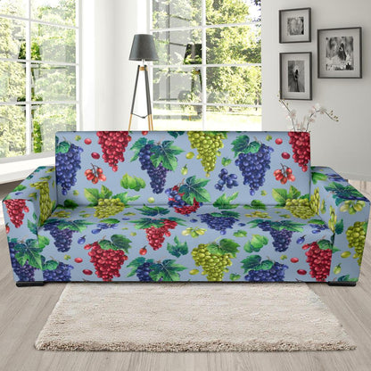 Grape Pattern Print Design GP06 Sofa Slipcover-JORJUNE.COM