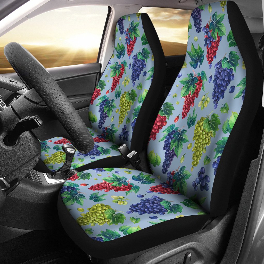 Grape Pattern Print Design GP06 Universal Fit Car Seat Covers-JorJune