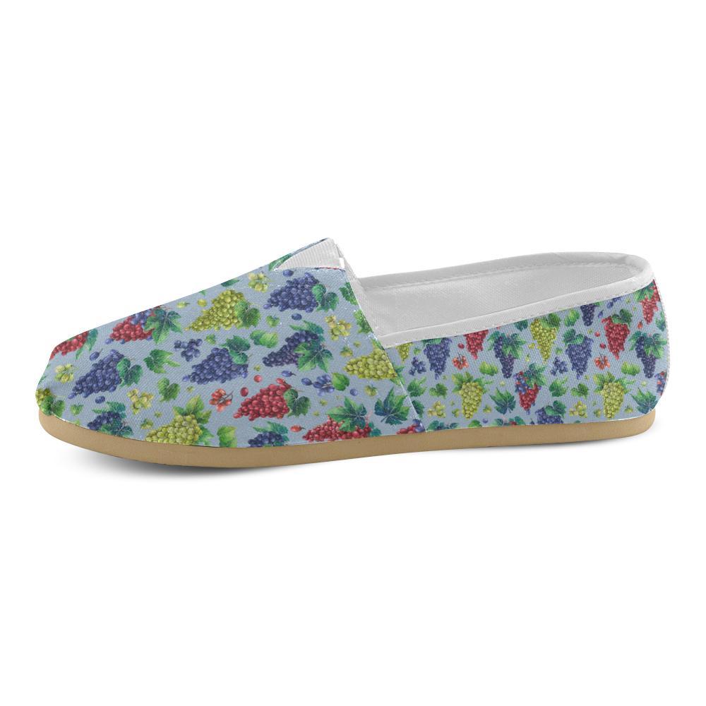 Grape Pattern Print Design GP06 Women Casual Shoes-JorJune.com