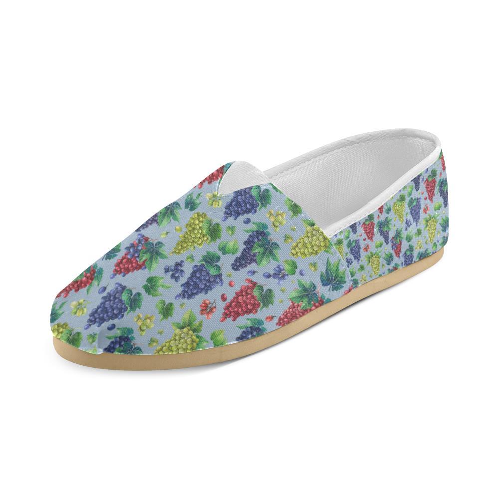 Grape Pattern Print Design GP06 Women Casual Shoes-JorJune.com