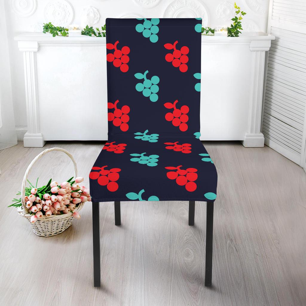 Grape Pattern Print Design GP07 Dining Chair Slipcover-JORJUNE.COM