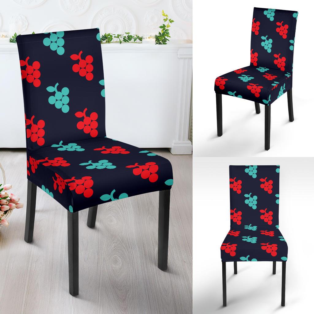 Grape Pattern Print Design GP07 Dining Chair Slipcover-JORJUNE.COM
