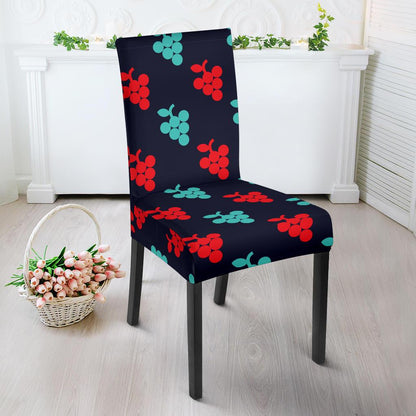 Grape Pattern Print Design GP07 Dining Chair Slipcover-JORJUNE.COM