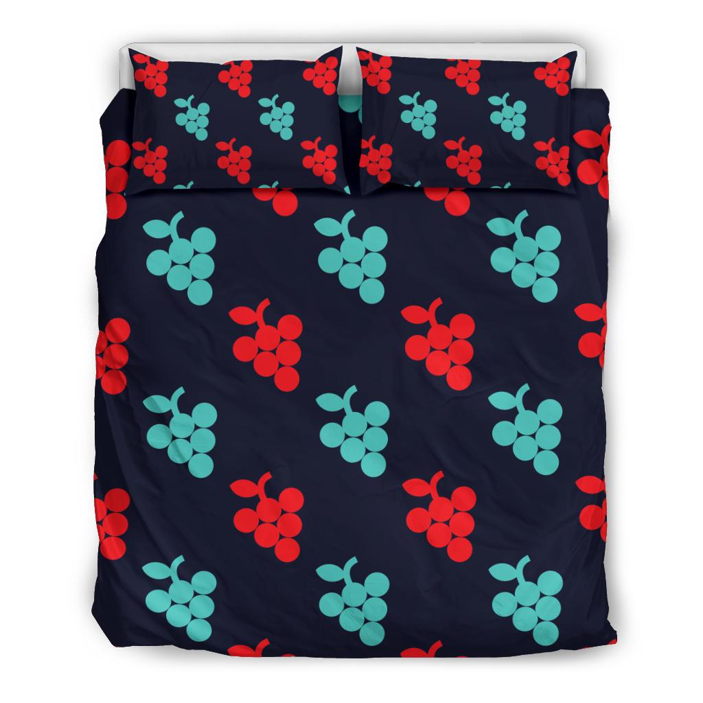 Grape Pattern Print Design GP07 Duvet Cover Bedding Set-JORJUNE.COM