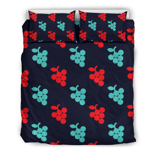 Grape Pattern Print Design GP07 Duvet Cover Bedding Set-JORJUNE.COM