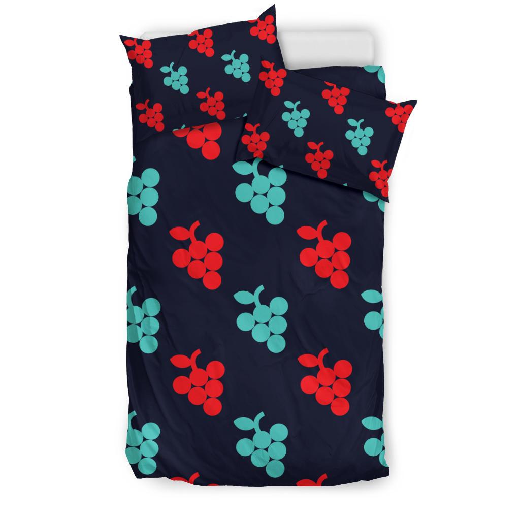 Grape Pattern Print Design GP07 Duvet Cover Bedding Set-JORJUNE.COM