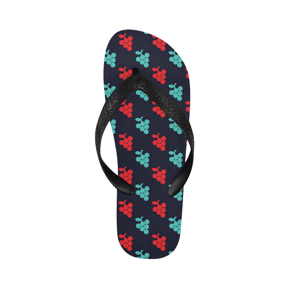 Grape Pattern Print Design GP07 Flip Flops-JorJune