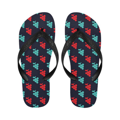 Grape Pattern Print Design GP07 Flip Flops-JorJune