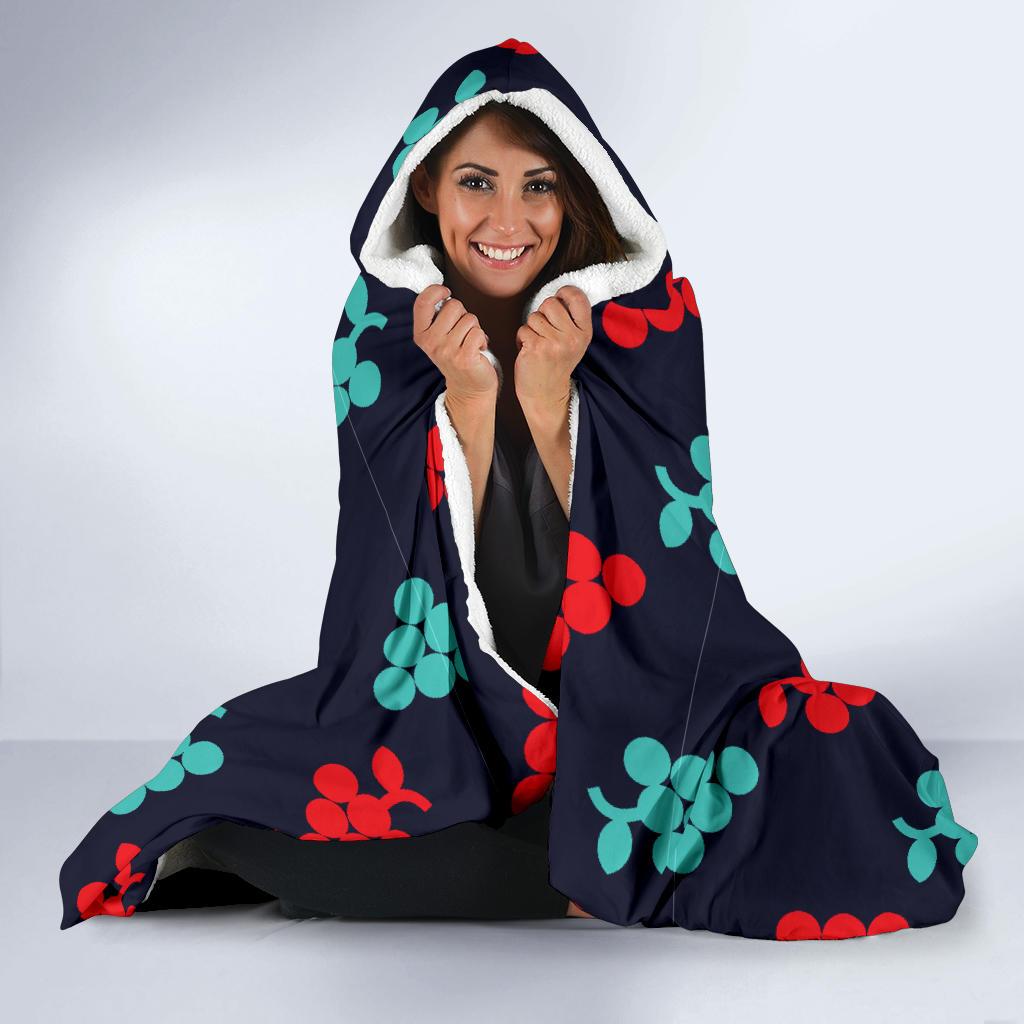 Grape Pattern Print Design GP07 Hooded Blanket-JORJUNE.COM