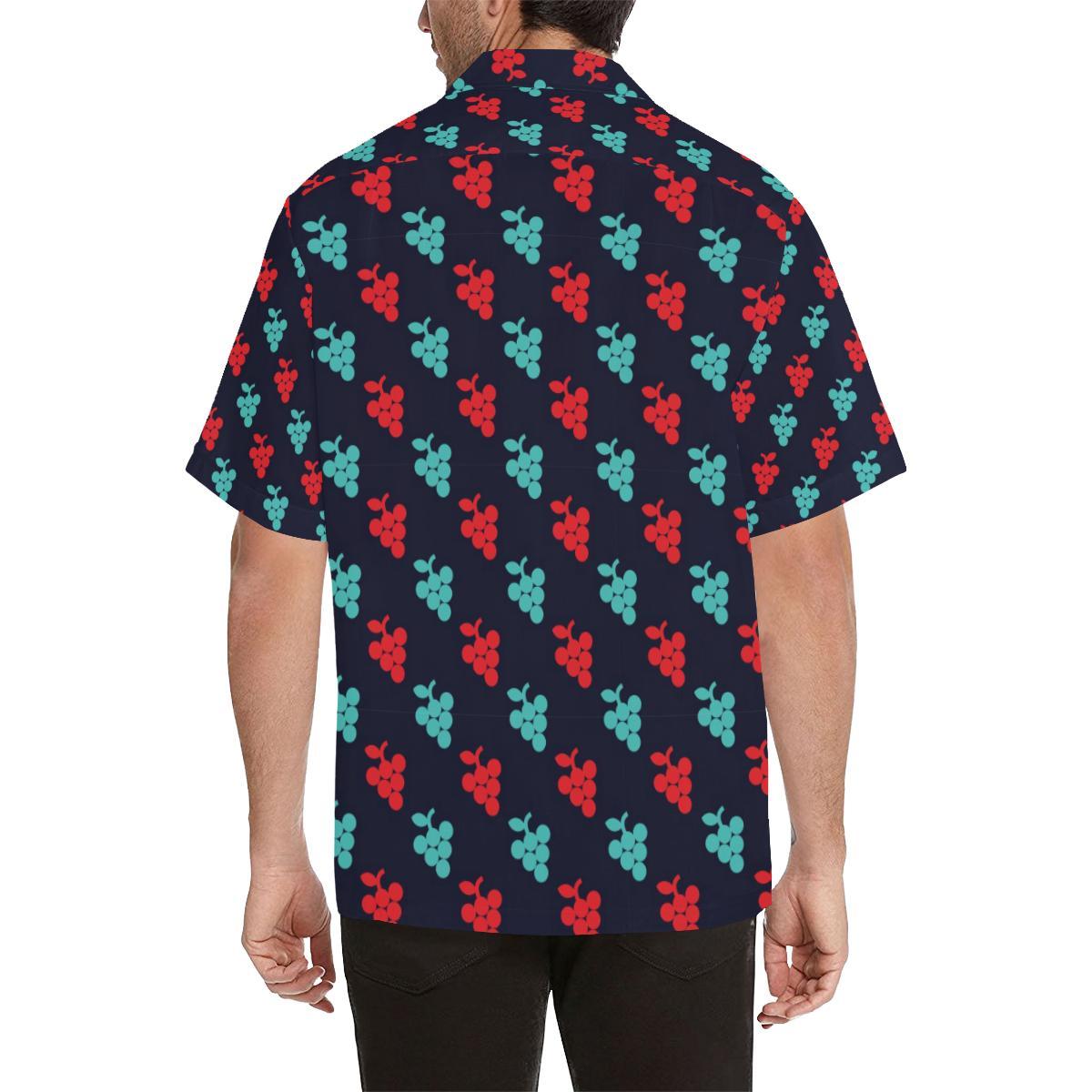 Grape Pattern Print Design GP07 Men Hawaiian Shirt-JorJune