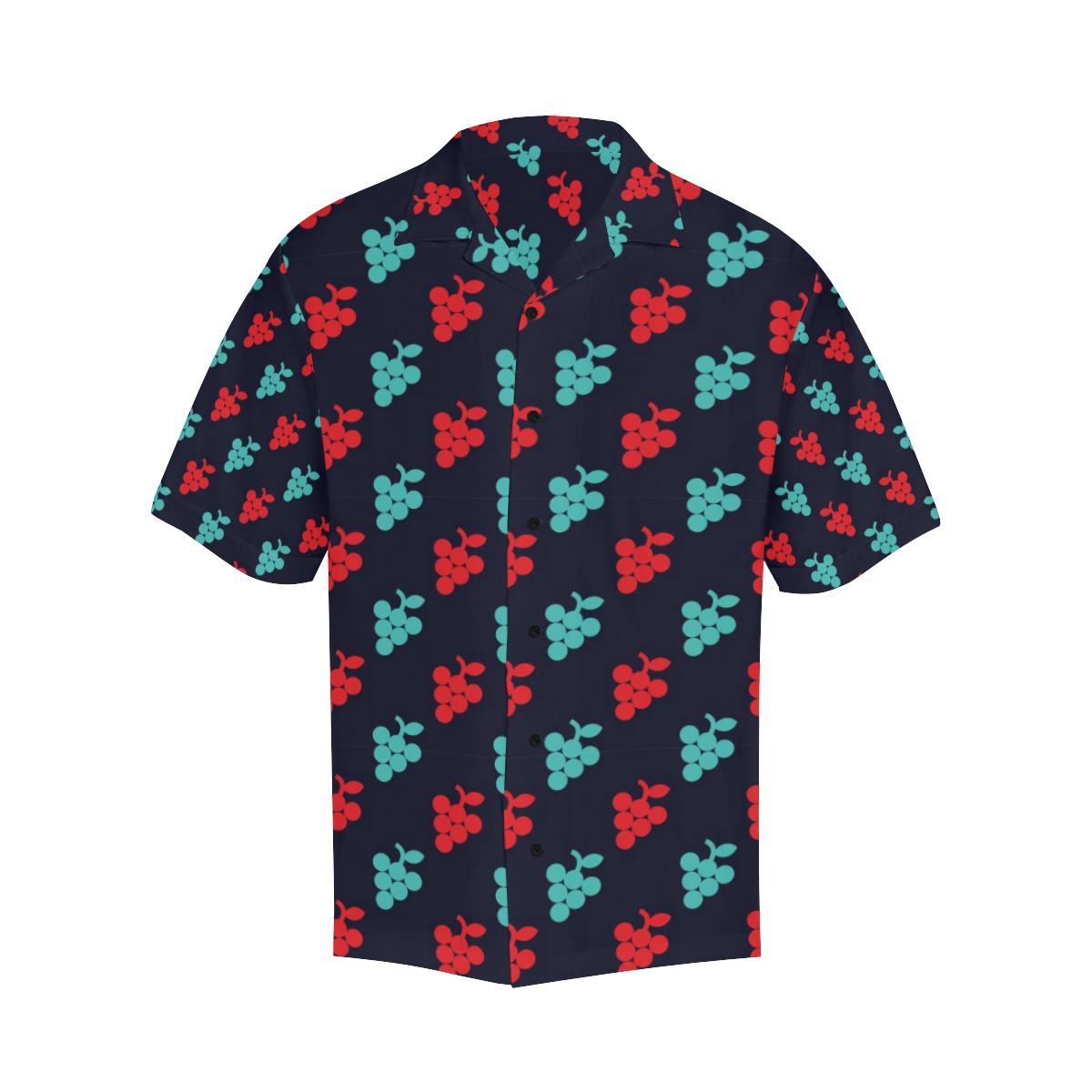 Grape Pattern Print Design GP07 Men Hawaiian Shirt-JorJune
