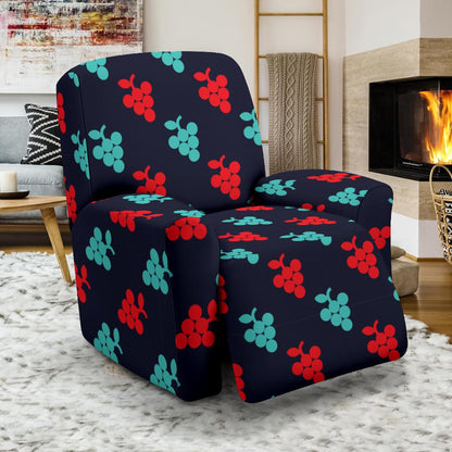 Grape Pattern Print Design GP07 Recliner Slipcover-JORJUNE.COM