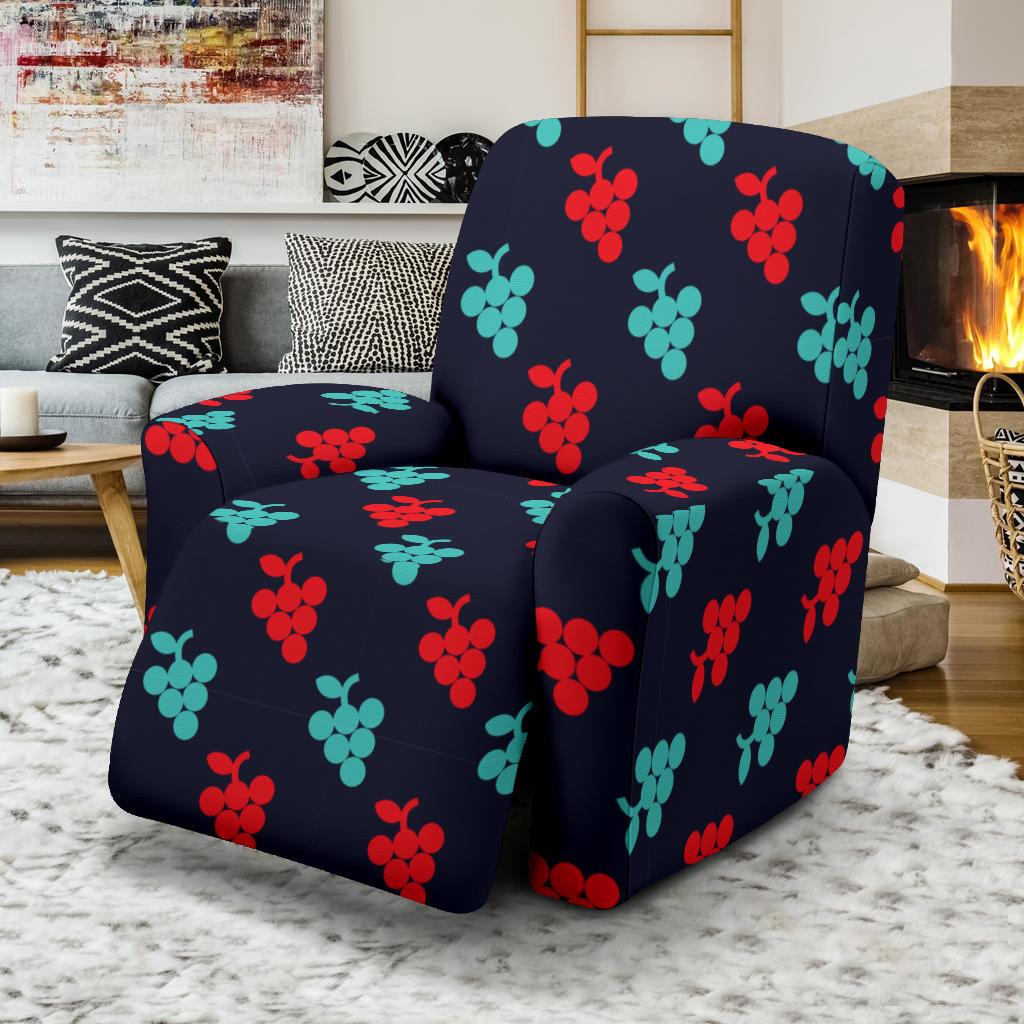 Grape Pattern Print Design GP07 Recliner Slipcover-JORJUNE.COM
