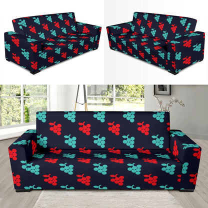 Grape Pattern Print Design GP07 Sofa Slipcover-JORJUNE.COM