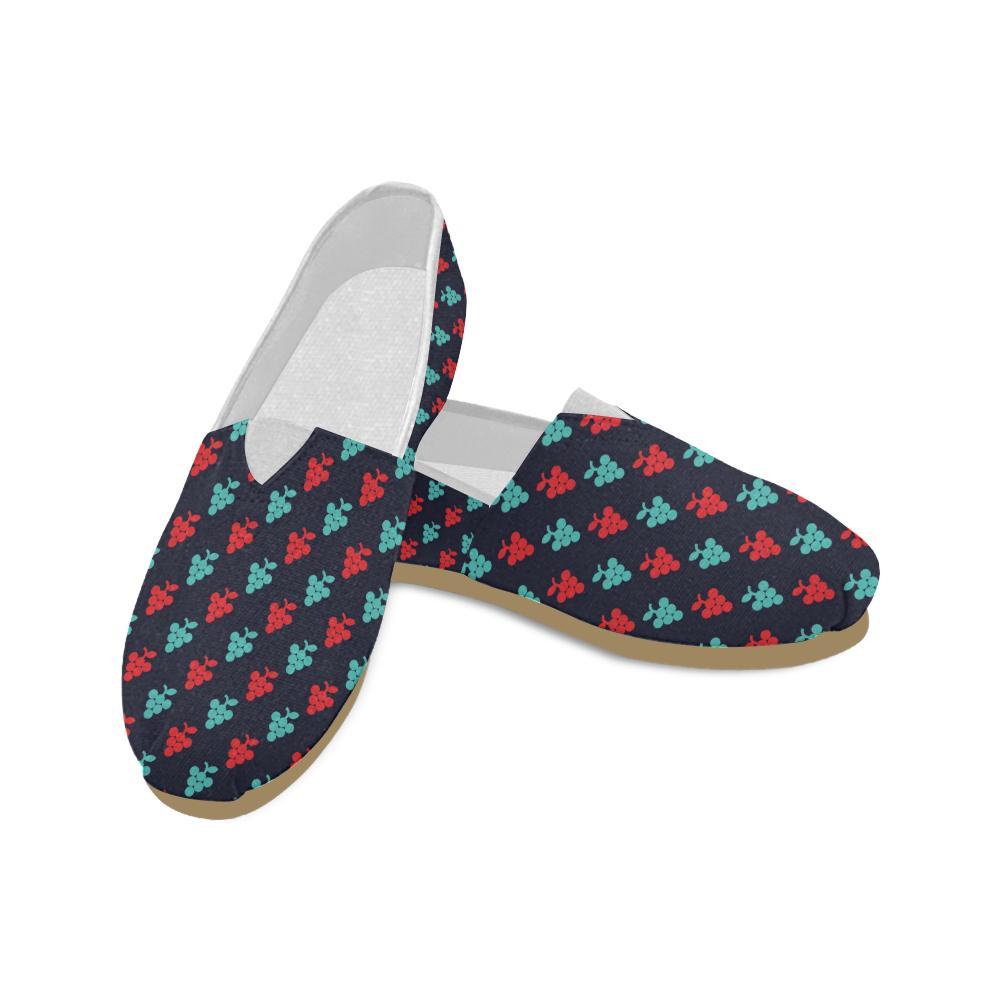 Grape Pattern Print Design GP07 Women Casual Shoes-JorJune.com