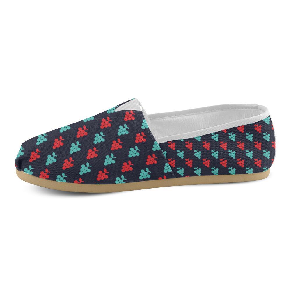 Grape Pattern Print Design GP07 Women Casual Shoes-JorJune.com
