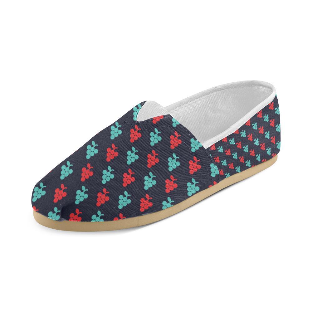 Grape Pattern Print Design GP07 Women Casual Shoes-JorJune.com