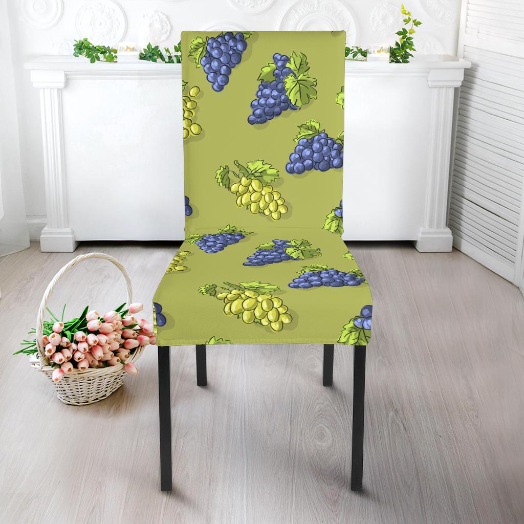 Grape Pattern Print Design GP08 Dining Chair Slipcover-JORJUNE.COM