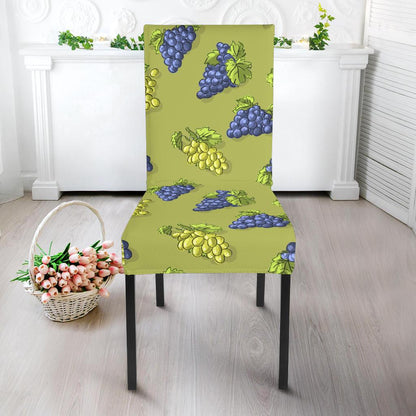 Grape Pattern Print Design GP08 Dining Chair Slipcover-JORJUNE.COM