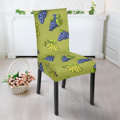Grape Pattern Print Design GP08 Dining Chair Slipcover-JORJUNE.COM