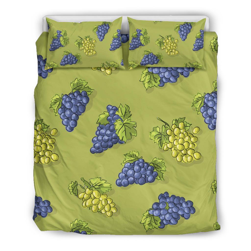 Grape Pattern Print Design GP08 Duvet Cover Bedding Set-JORJUNE.COM