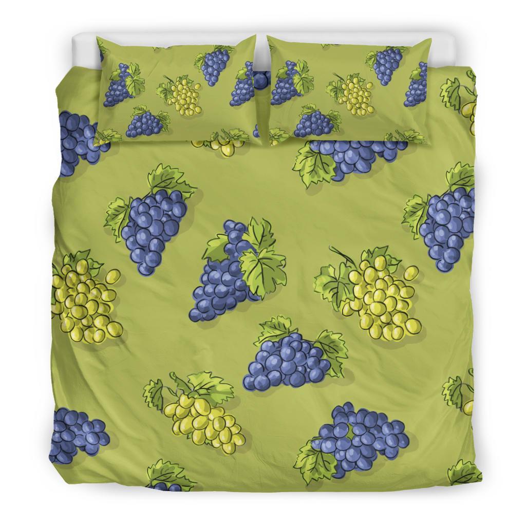 Grape Pattern Print Design GP08 Duvet Cover Bedding Set-JORJUNE.COM