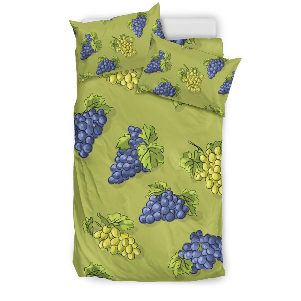 Grape Pattern Print Design GP08 Duvet Cover Bedding Set-JORJUNE.COM