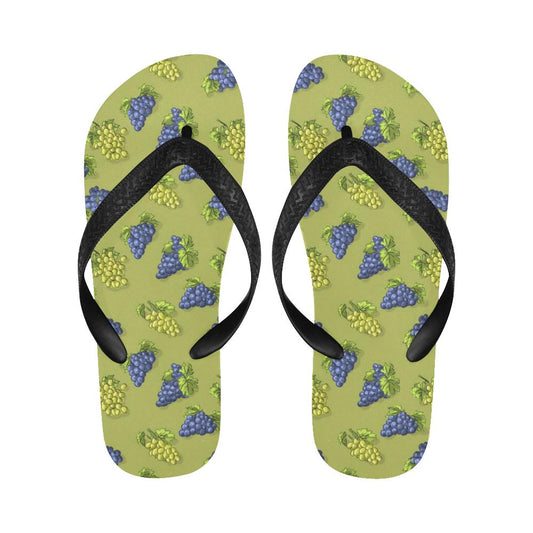 Grape Pattern Print Design GP08 Flip Flops-JorJune