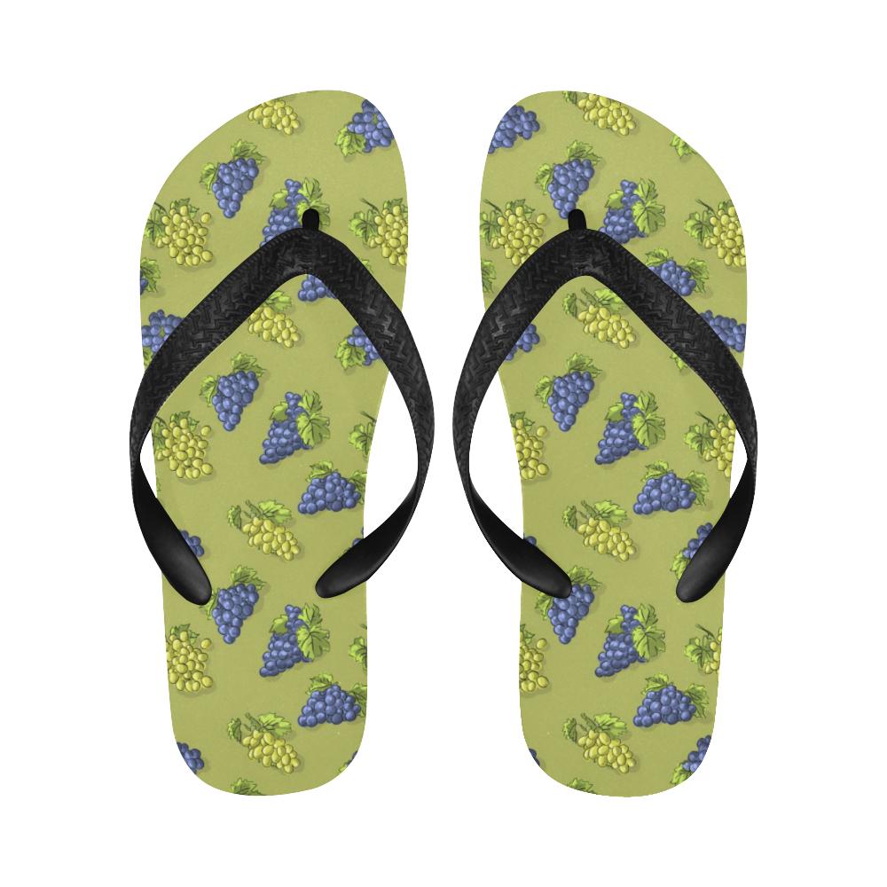 Grape Pattern Print Design GP08 Flip Flops-JorJune