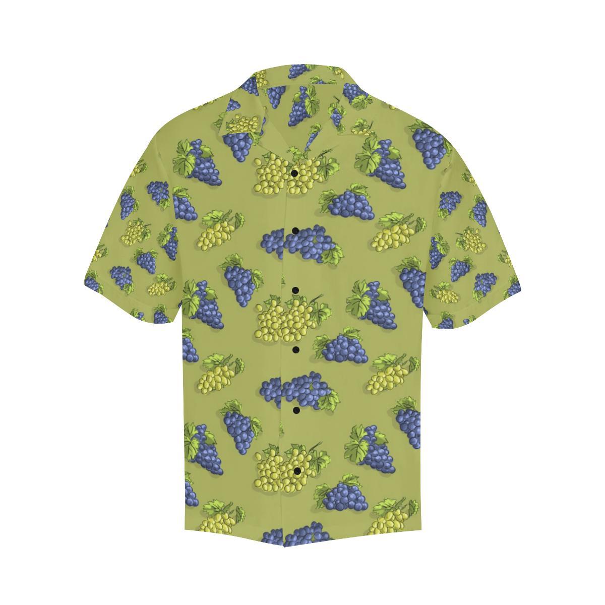 Grape Pattern Print Design GP08 Men Hawaiian Shirt-JorJune