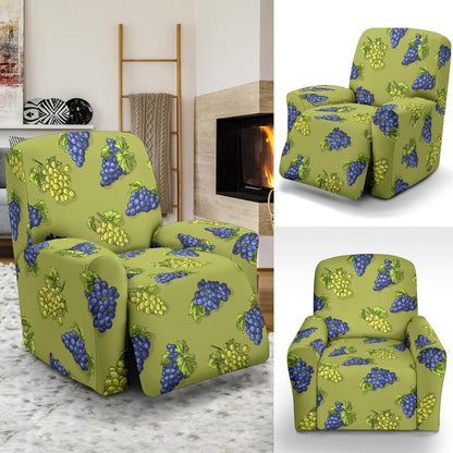 Grape Pattern Print Design GP08 Recliner Slipcover-JORJUNE.COM