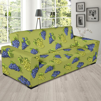 Grape Pattern Print Design GP08 Sofa Slipcover-JORJUNE.COM