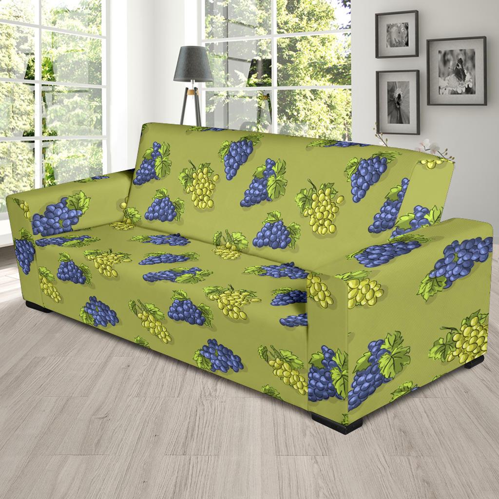Grape Pattern Print Design GP08 Sofa Slipcover-JORJUNE.COM
