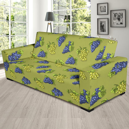 Grape Pattern Print Design GP08 Sofa Slipcover-JORJUNE.COM