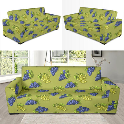 Grape Pattern Print Design GP08 Sofa Slipcover-JORJUNE.COM