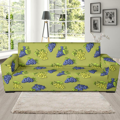 Grape Pattern Print Design GP08 Sofa Slipcover-JORJUNE.COM