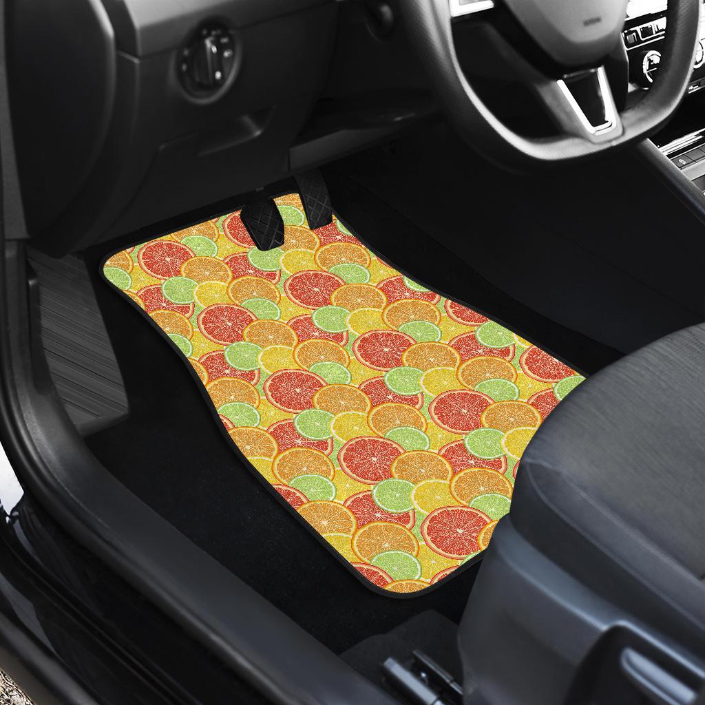 Grapefruit Pattern Print Design GF01 Car Floor Mats-JorJune