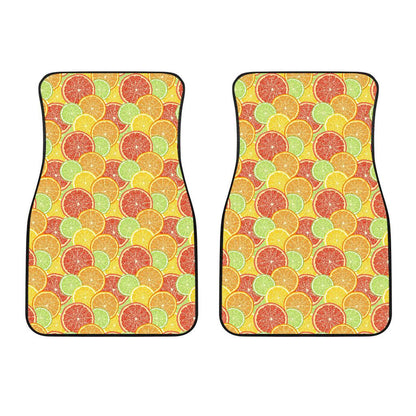 Grapefruit Pattern Print Design GF01 Car Floor Mats-JorJune