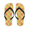 Grapefruit Pattern Print Design GF01 Flip Flops-JorJune