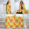 Grapefruit Pattern Print Design GF01 Hooded Blanket-JORJUNE.COM