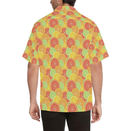 Grapefruit Pattern Print Design GF01 Men Hawaiian Shirt-JorJune