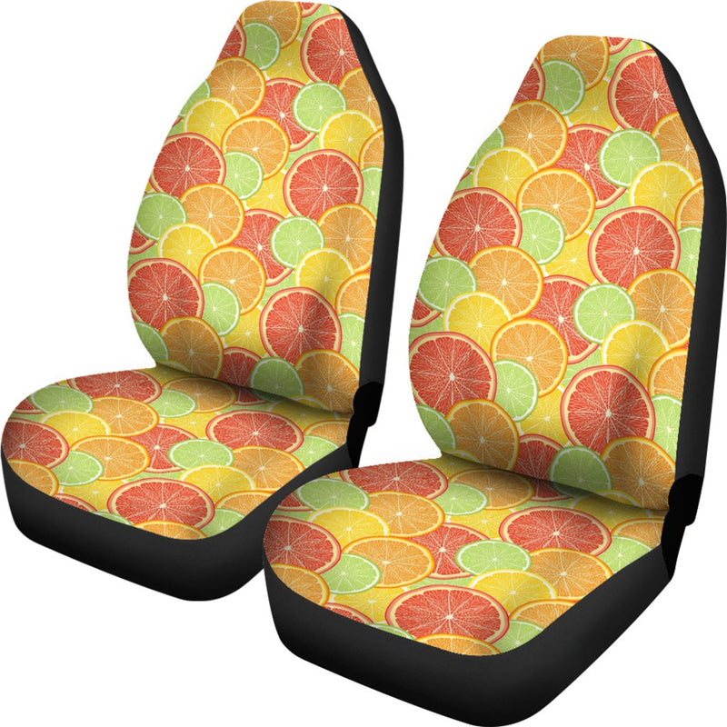 Grapefruit Pattern Print Design GF01 Universal Fit Car Seat Covers-JorJune