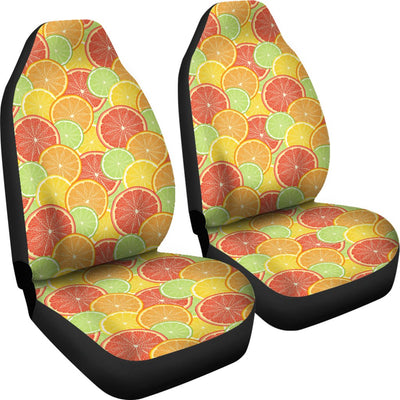 Grapefruit Pattern Print Design GF01 Universal Fit Car Seat Covers-JorJune