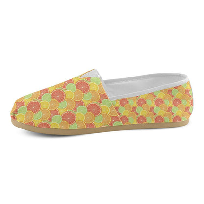 Grapefruit Pattern Print Design GF01 Women Casual Shoes-JorJune.com